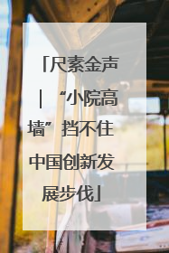 尺素金声｜“小院高墙”挡不住中国创新发展步伐