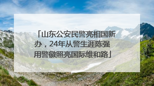 山东公安民警亮相国新办，24年从警生涯陈强用警徽照亮国际维和路