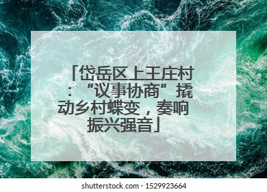 岱岳区上王庄村：“议事协商”撬动乡村蝶变，奏响振兴强音