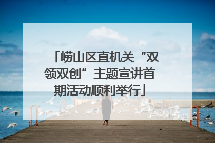 崂山区直机关“双领双创”主题宣讲首期活动顺利举行