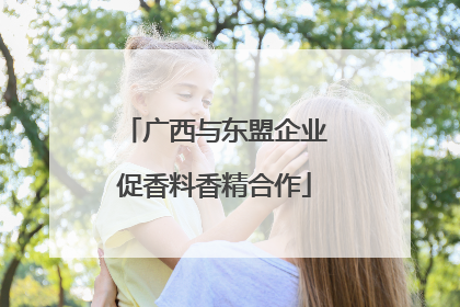 广西与东盟企业促香料香精合作