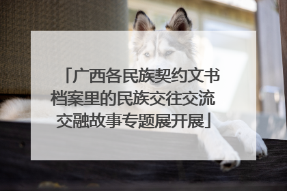 广西各民族契约文书档案里的民族交往交流交融故事专题展开展