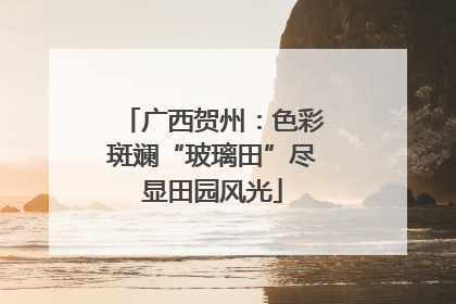 广西贺州：色彩斑斓“玻璃田”尽显田园风光