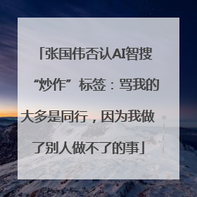 张国伟否认AI智搜“炒作”标签：骂我的大多是同行，因为我做了别人做不了的事