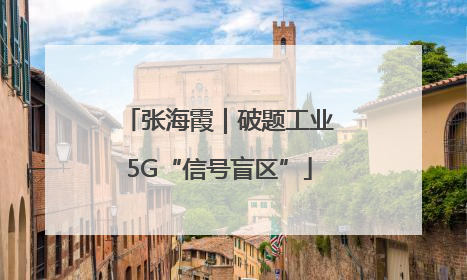张海霞｜破题工业5G“信号盲区”