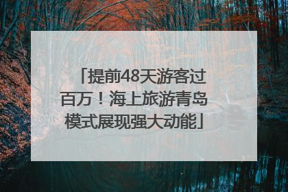 提前48天游客过百万！海上旅游青岛模式展现强大动能