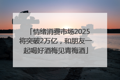 情绪消费市场2025将突破2万亿，和朋友一起喝好酒梅见青梅酒