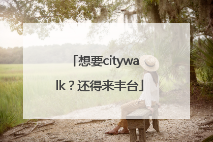 想要citywalk？还得来丰台