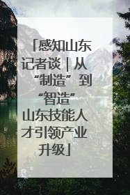 感知山东记者谈｜从“制造”到“智造” 山东技能人才引领产业升级