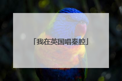 我在英国唱秦腔