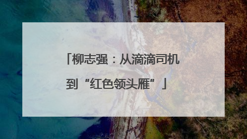 柳志强：从滴滴司机到“红色领头雁”