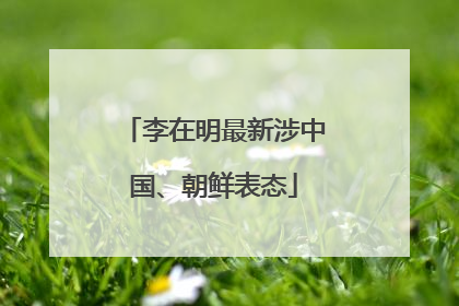 李在明最新涉中国、朝鲜表态
