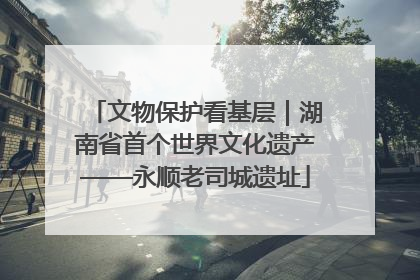 文物保护看基层｜湖南省首个世界文化遗产——永顺老司城遗址