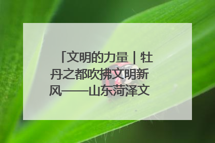 文明的力量｜牡丹之都吹拂文明新风——山东菏泽文明创建一线见闻