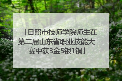 日照市技师学院师生在第二届山东省职业技能大赛中获3金5银1铜