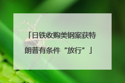 日铁收购美钢案获特朗普有条件“放行”