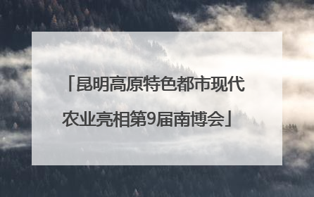 昆明高原特色都市现代农业亮相第9届南博会