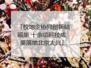 校地企协同创新结硕果 十余项科技成果落地北京大兴