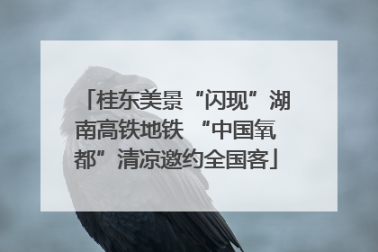 桂东美景“闪现”湖南高铁地铁 “中国氧都”清凉邀约全国客