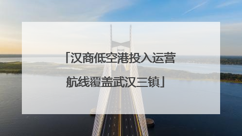 汉商低空港投入运营 航线覆盖武汉三镇