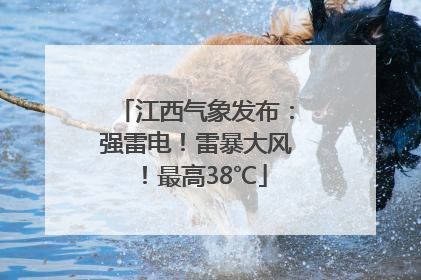 江西气象发布：强雷电！雷暴大风！最高38℃
