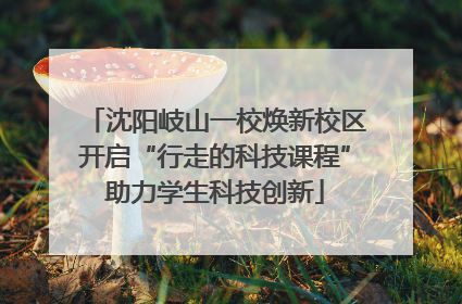 沈阳岐山一校焕新校区开启“行走的科技课程”助力学生科技创新