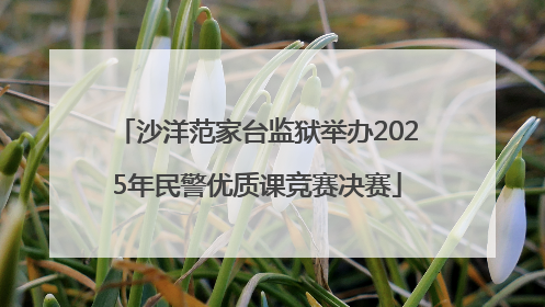 沙洋范家台监狱举办2025年民警优质课竞赛决赛