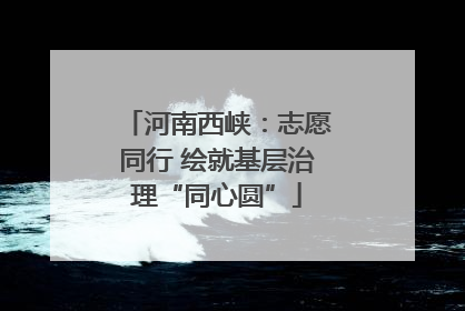 河南西峡：志愿同行 绘就基层治理“同心圆”