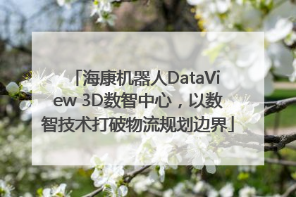 海康机器人DataView 3D数智中心，以数智技术打破物流规划边界