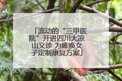 流动的“三甲医院”开进四川大凉山义诊 为瘫痪女子定制康复方案