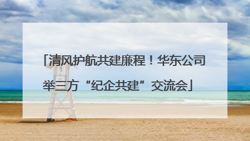 清风护航共建廉程!华东公司举三方“纪企共建”交流会