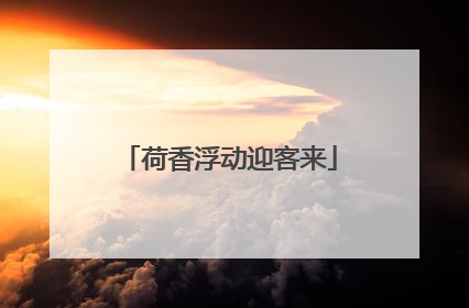 荷香浮动迎客来