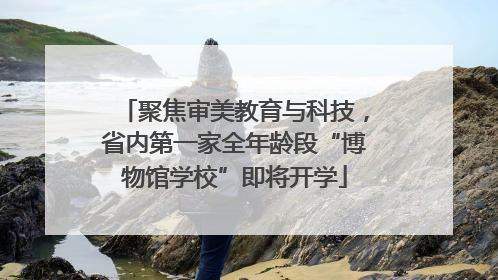 聚焦审美教育与科技，省内第一家全年龄段“博物馆学校”即将开学