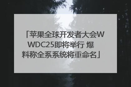 苹果全球开发者大会WWDC25即将举行 爆料称全系系统将重命名