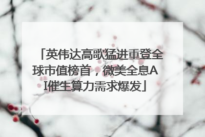 英伟达高歌猛进重登全球市值榜首，微美全息AI催生算力需求爆发