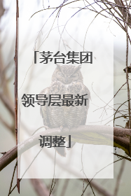 茅台集团领导层最新调整