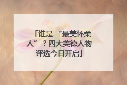 谁是 “最美怀柔人”？四大美德人物评选今日开启