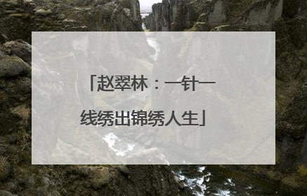 赵翠林：一针一线绣出锦绣人生