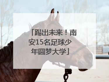 踢出未来！南安15名足球少年圆梦大学