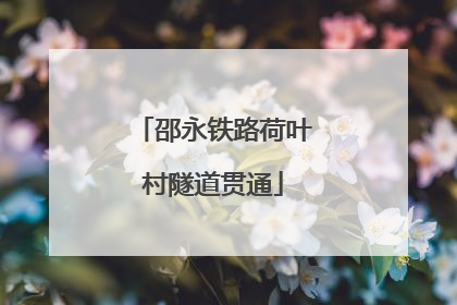 邵永铁路荷叶村隧道贯通