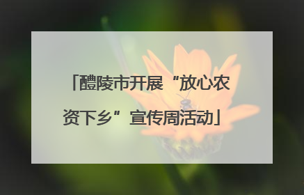 醴陵市开展“放心农资下乡”宣传周活动