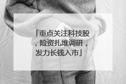 重点关注科技股，险资扎堆调研，发力长钱入市