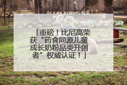 重磅！比尼高荣获“药食同源儿童成长奶粉品类开创者”权威认证！