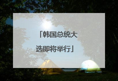 韩国总统大选即将举行