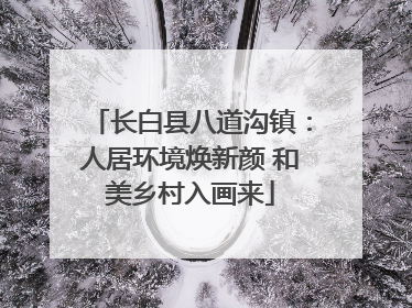 长白县八道沟镇：人居环境焕新颜 和美乡村入画来