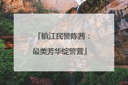 镇江民警陈茜：最美芳华绽警营