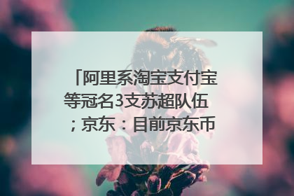 阿里系淘宝支付宝等冠名3支苏超队伍；京东：目前京东币链科技并没有开始发行稳定币｜早资道