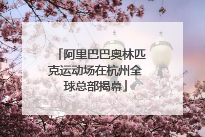 阿里巴巴奥林匹克运动场在杭州全球总部揭幕