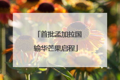首批孟加拉国输华芒果启程