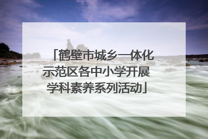 鹤壁市城乡一体化示范区各中小学开展学科素养系列活动
